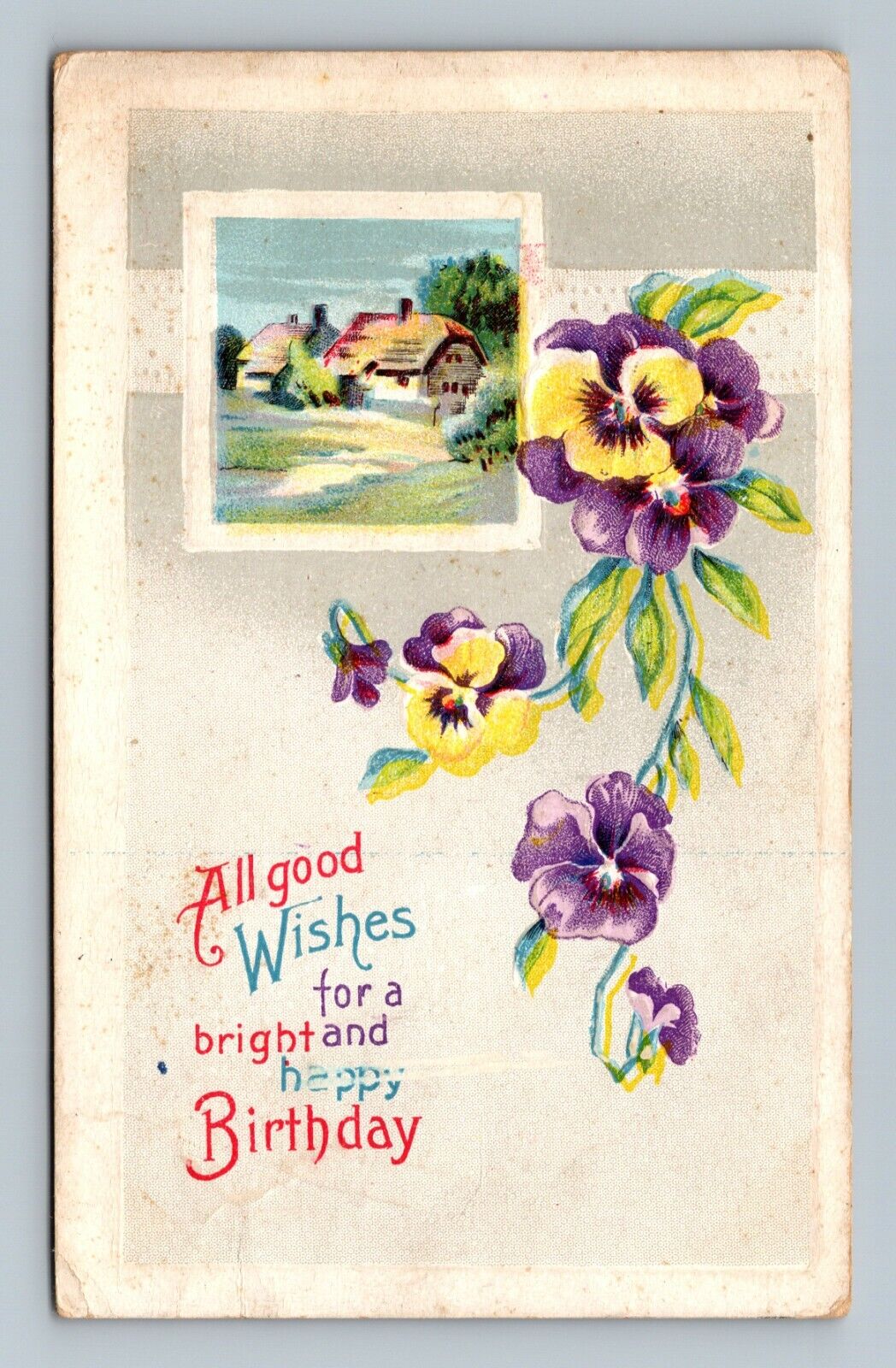 Birthday All good wishes for a bright & Happy Birthday Postcard