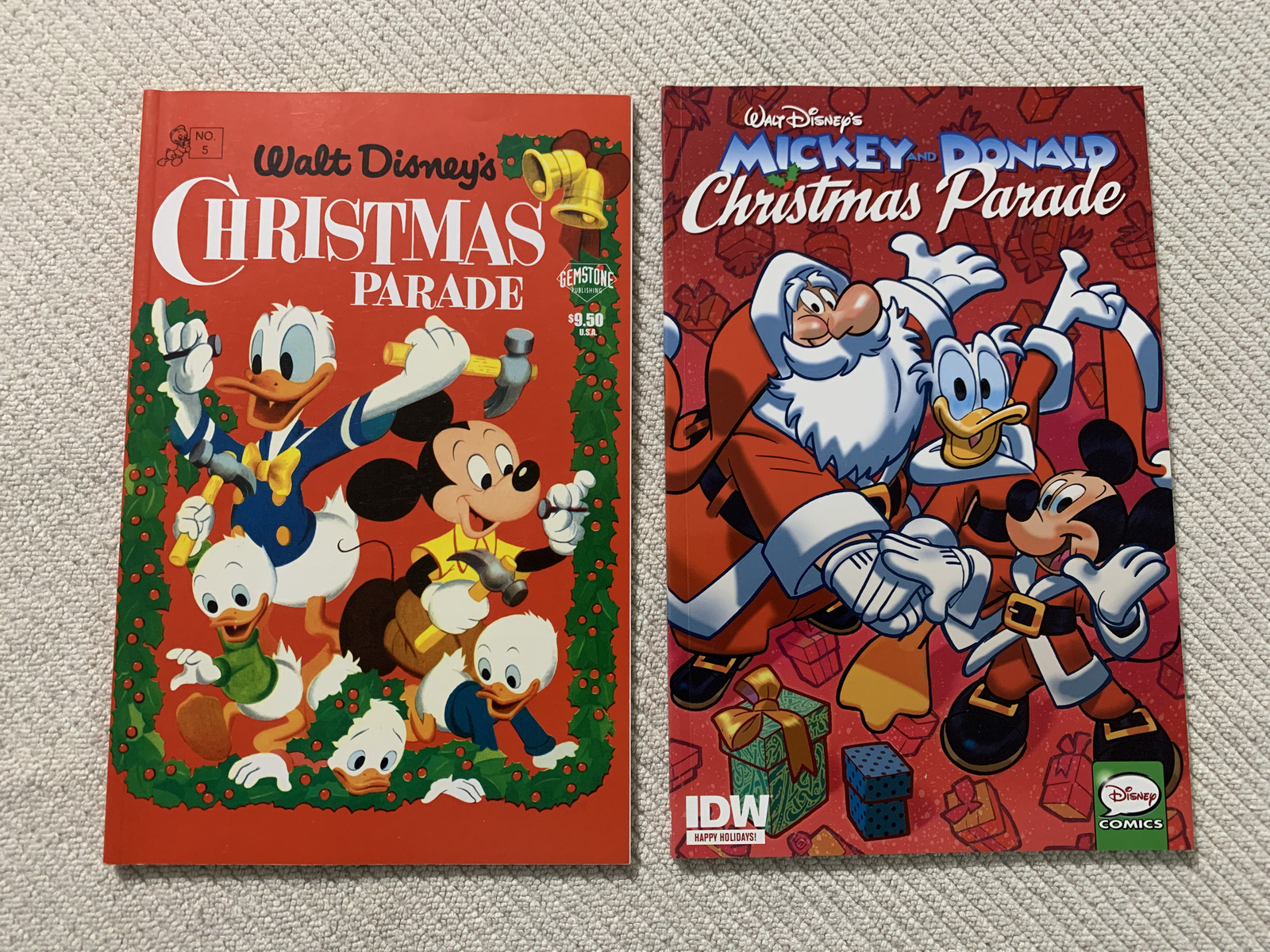 Mickey and Donald Christmas Parade #1 Dec-2015 and Disney Christmas Parade #5