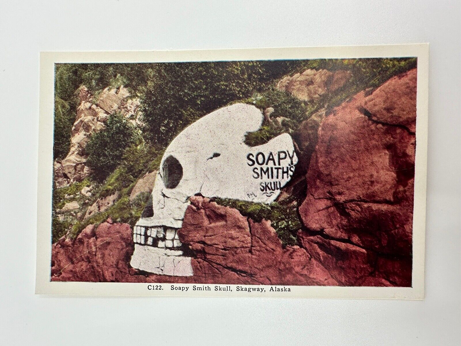 Vintage Alaska HHT Postcard - Soapy Smith Skull, Skagway, AK - NOS New Old Stock