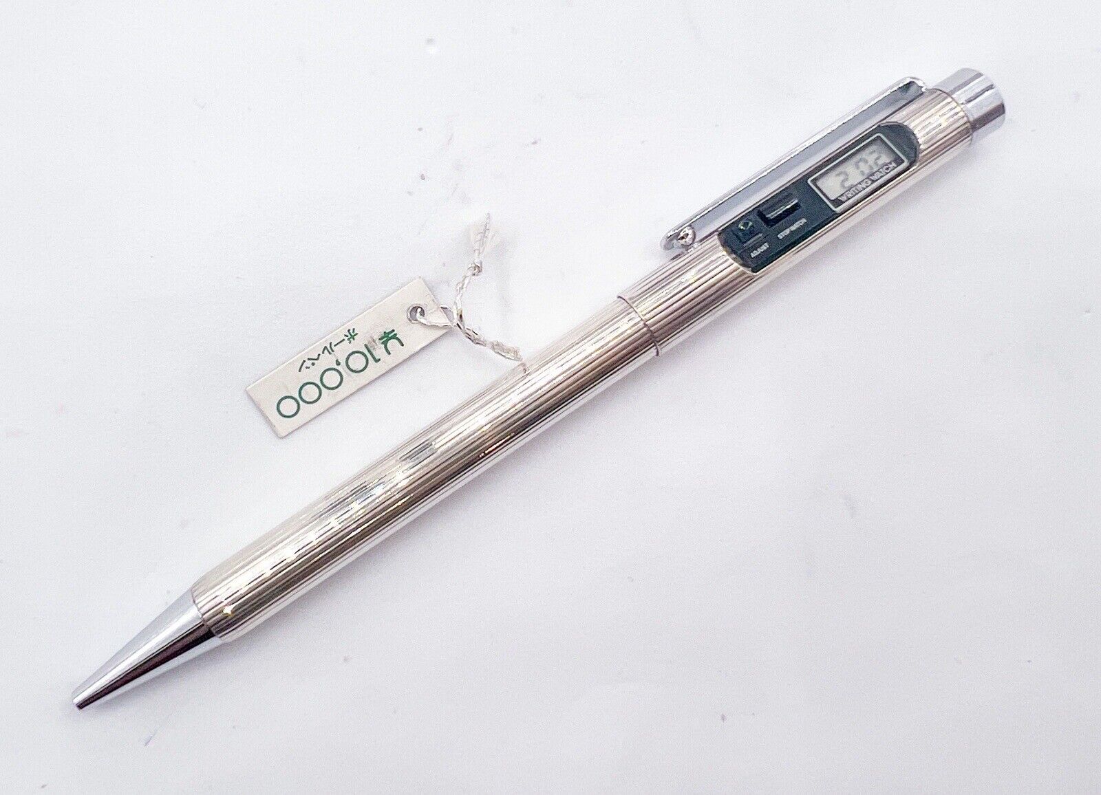 new Platinum silver Plated Ballpoint Pen With Watch  Japan