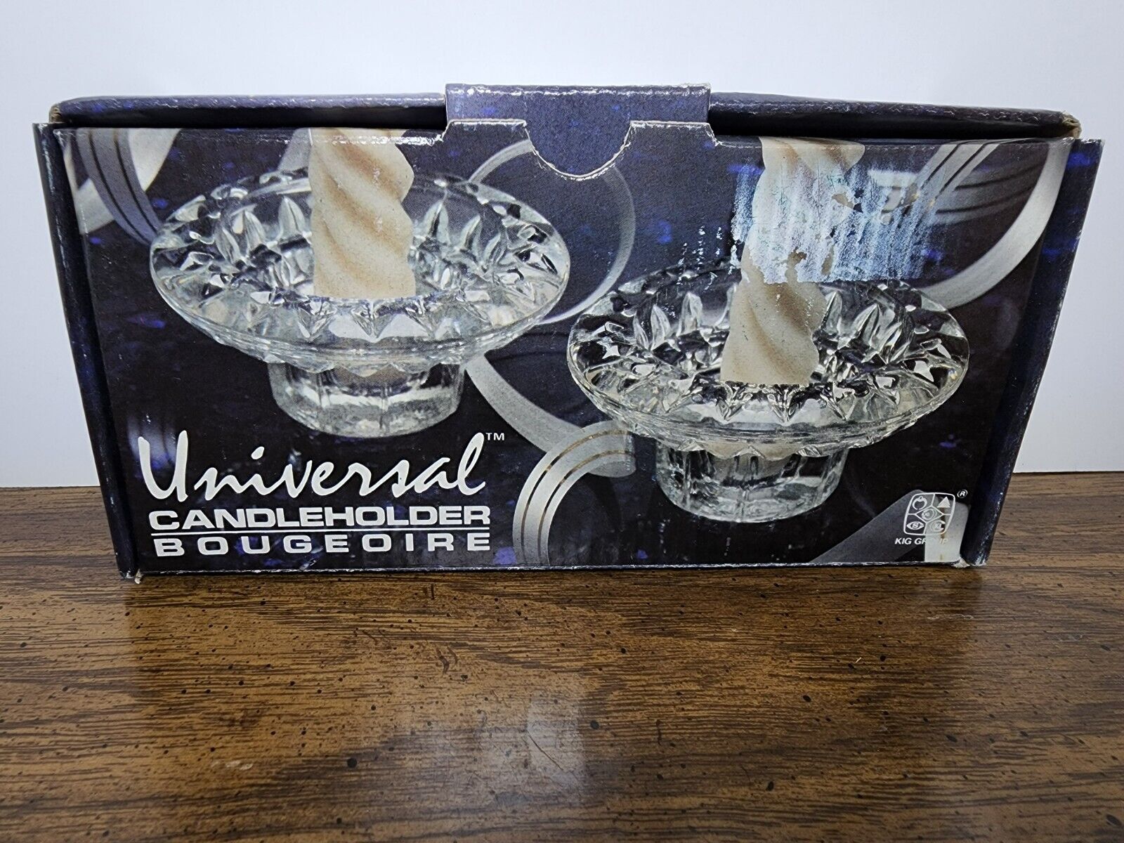 Vintage KIG Group Universal Candle Holders Bougeoire