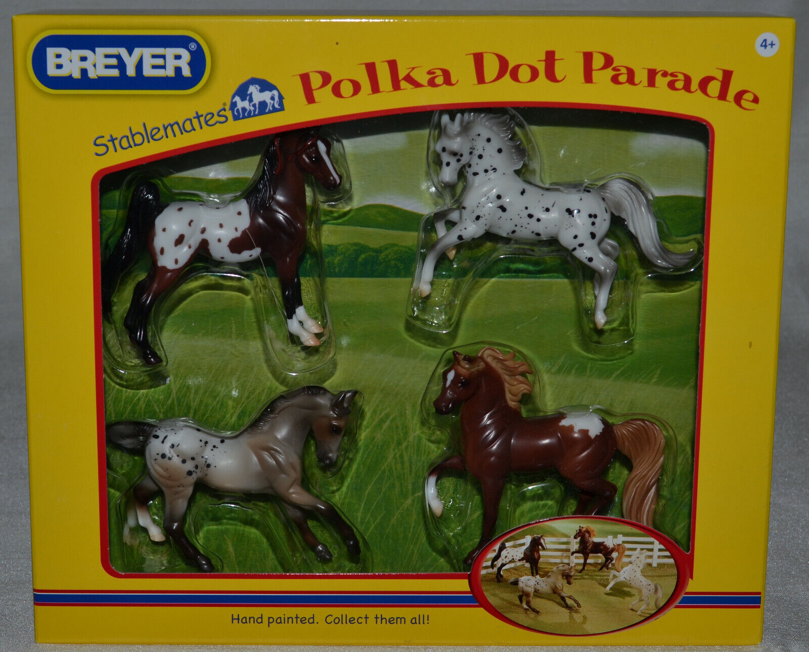 Breyer~2012-2014~Polka Dot Parade~Appaloosa Set Of 4~Stablemate~Spots Vary~New
