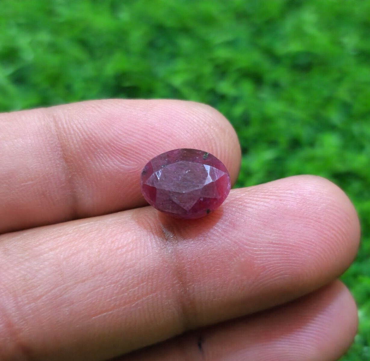 Fabulous Red Ruby Faceted Oval 8.50 Crt Loose Gemstone For Jewelry Making