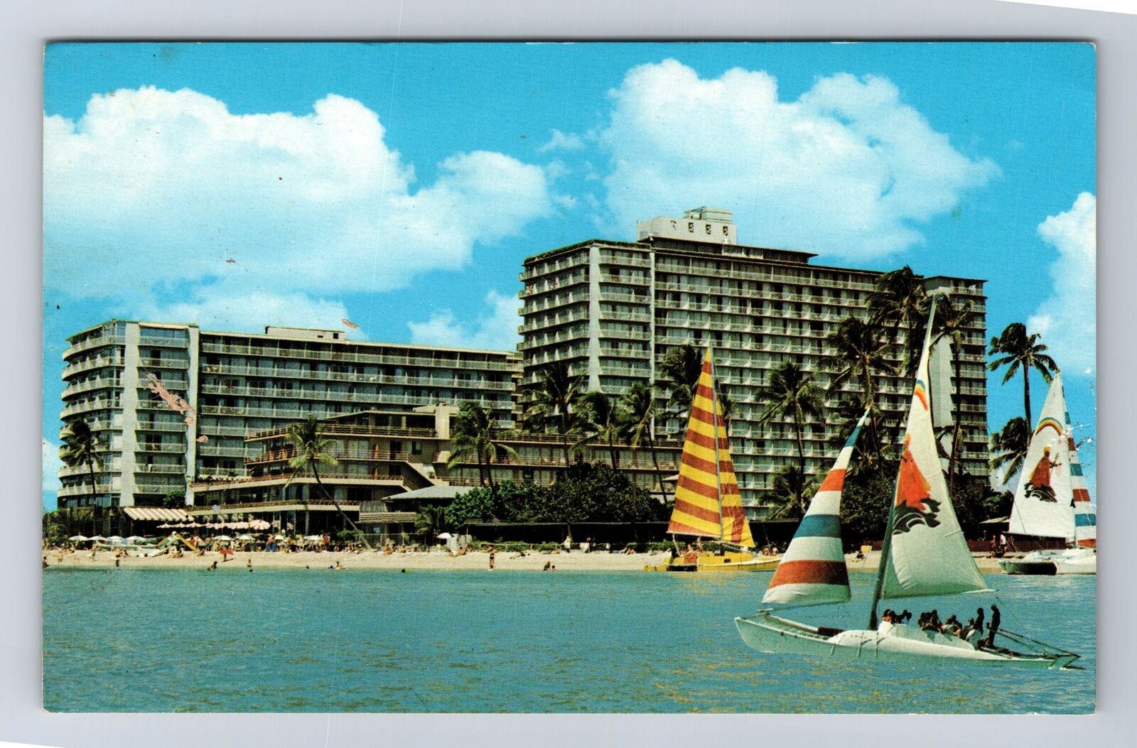 Honolulu HI- Hawaii, The Reef Hotel, Advertisement, Antique, Vintage Postcard