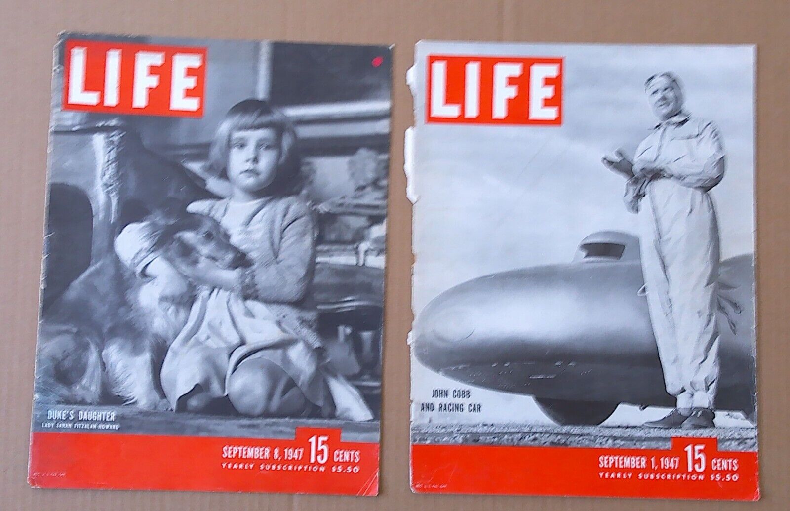 Life Magazine COVERS ONLY September 1947  Lot of 2