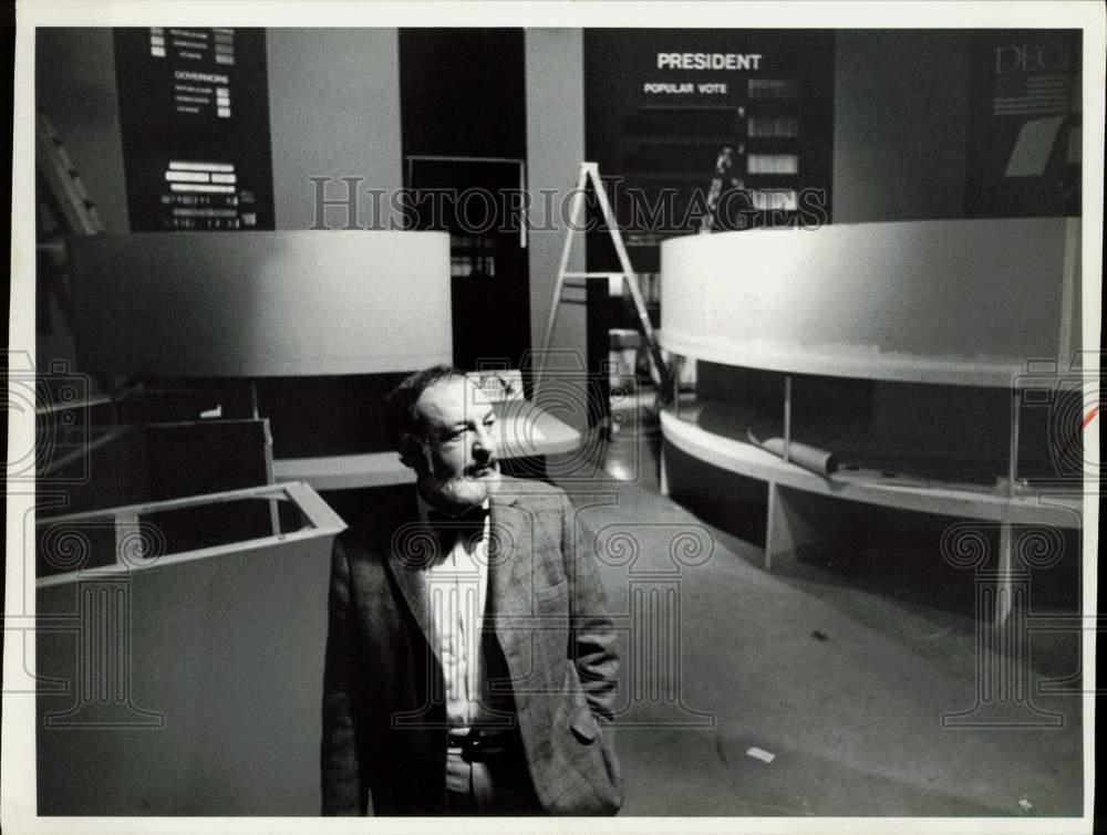 1972 Press Photo Robert Northshield at NBC Studio 8-H in Rockefeller Center