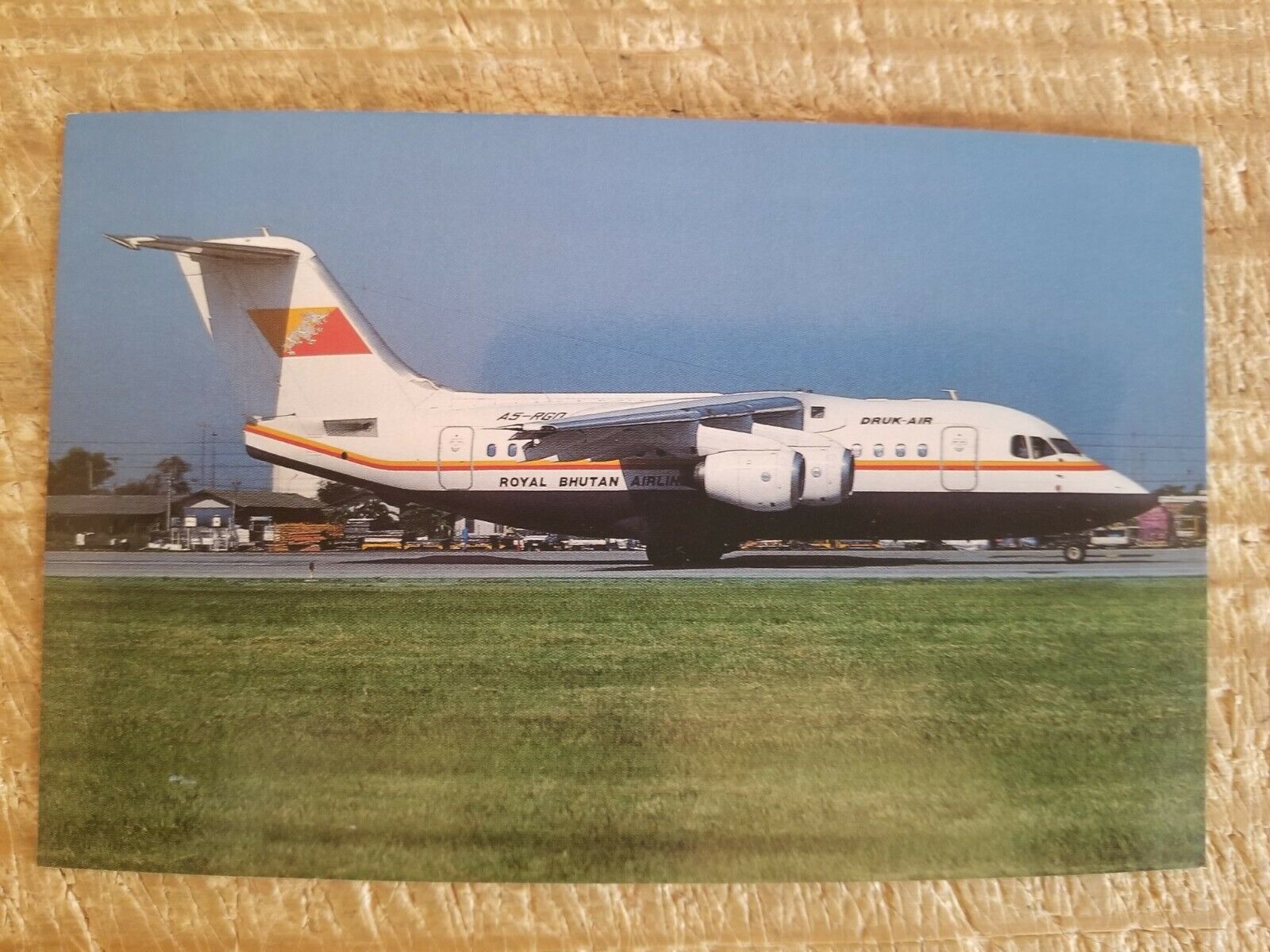 DRUK  AIR -ROYAL  BHUTAN British Aerospace BAe 146-100 Vtg Unused Postcard*P7