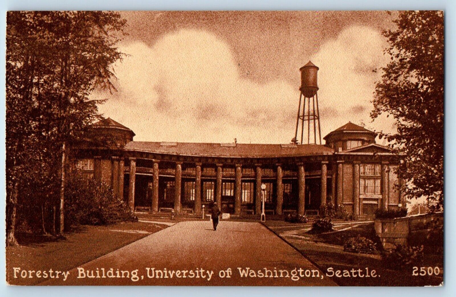 Seattle Washington Postcard Forestry Building University c1910 Vintage Antique