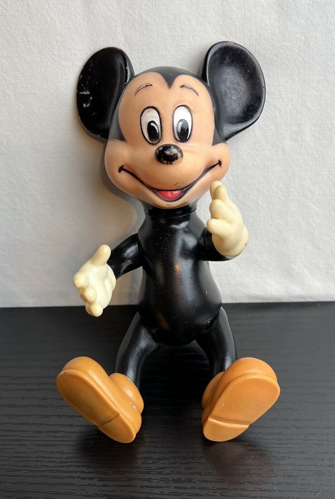 Vintage Mickey Mouse Walt Disney Squeaker Toy Japan 7”