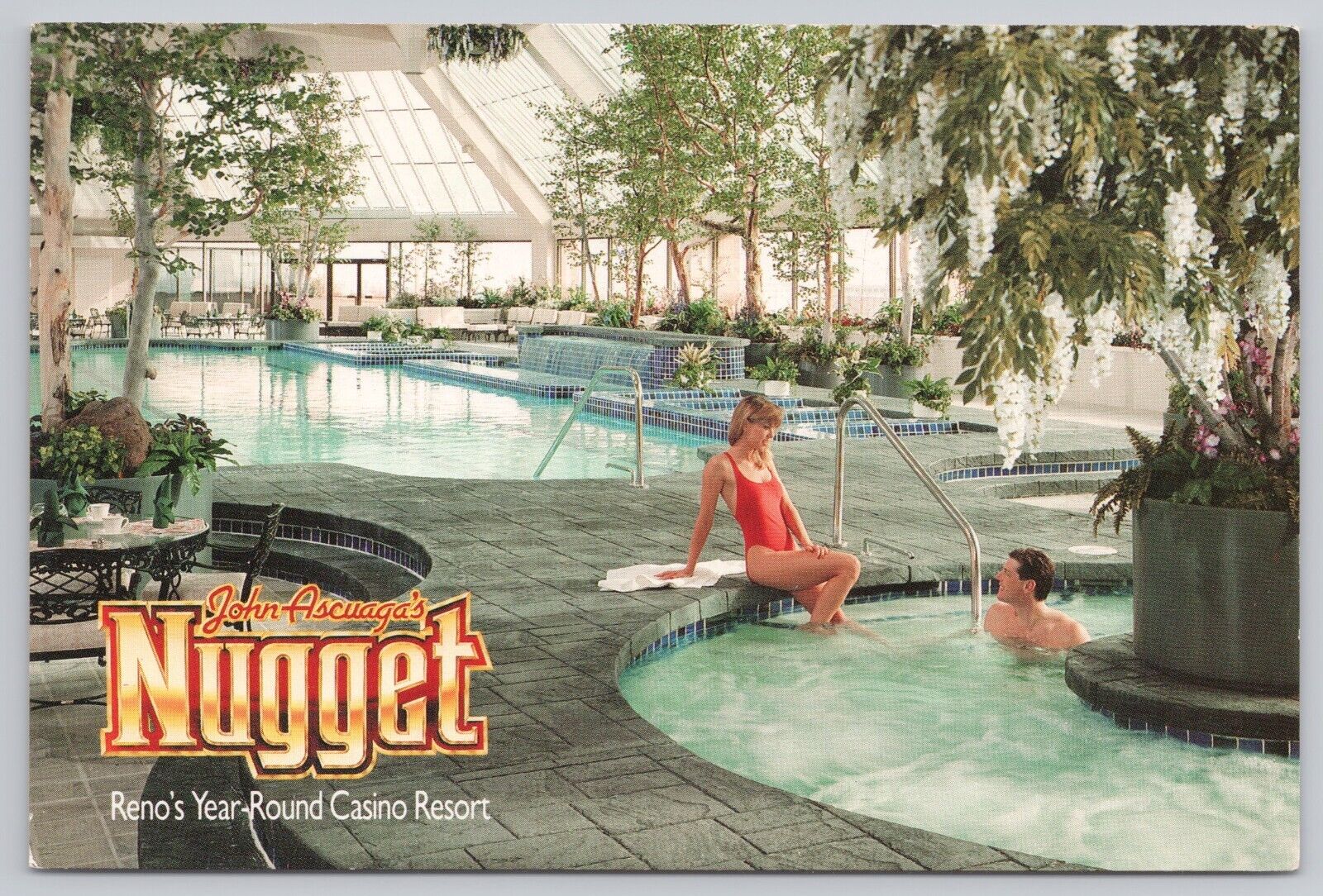 Sparks Nevada, John Ascuaga\'s Nugget Casino Pool & Spa, Vintage Postcard
