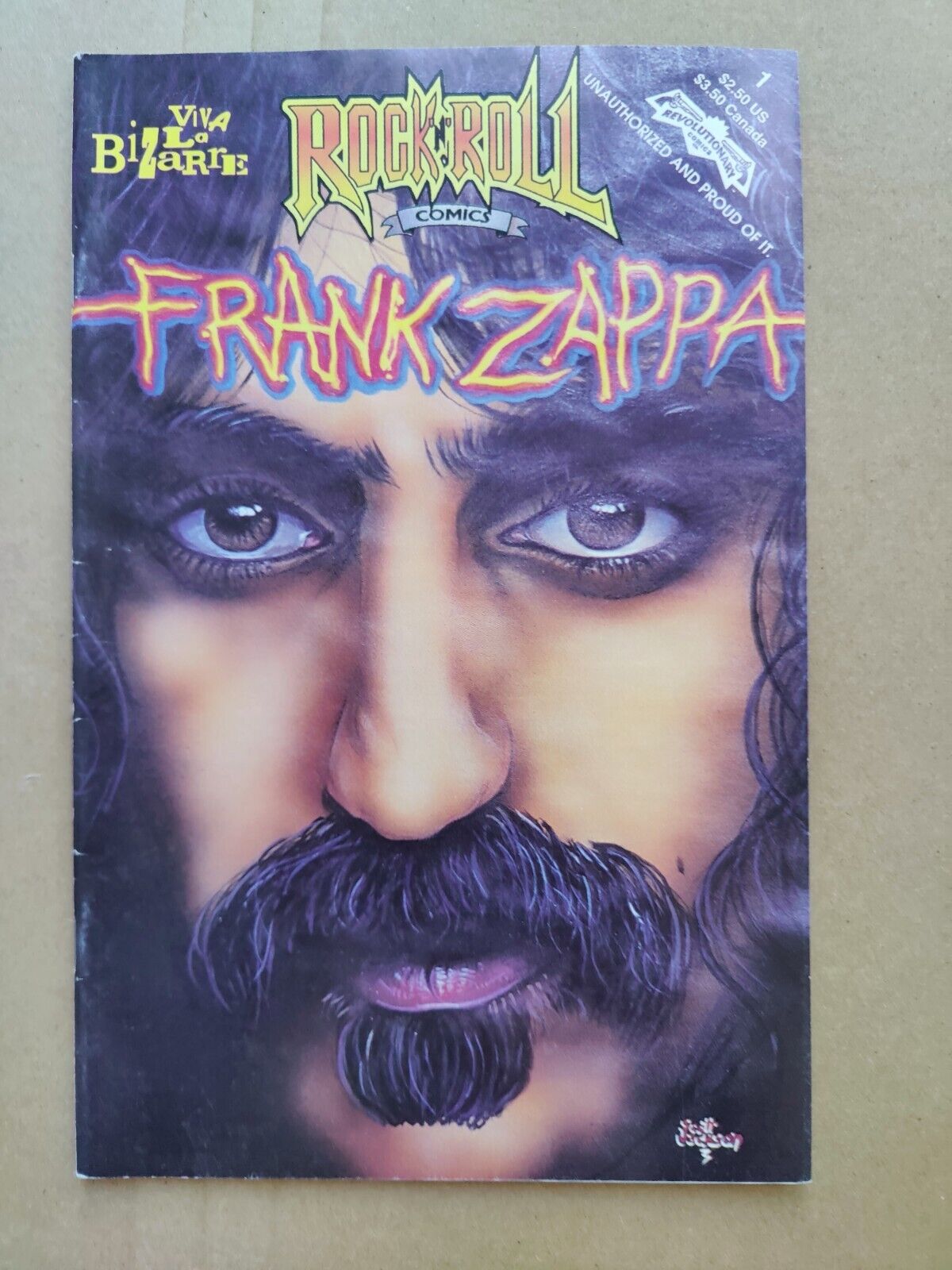 Frank Zappa Rock N\' Roll Comics 32 1991 Revolutionary Comics FN Midgrade 