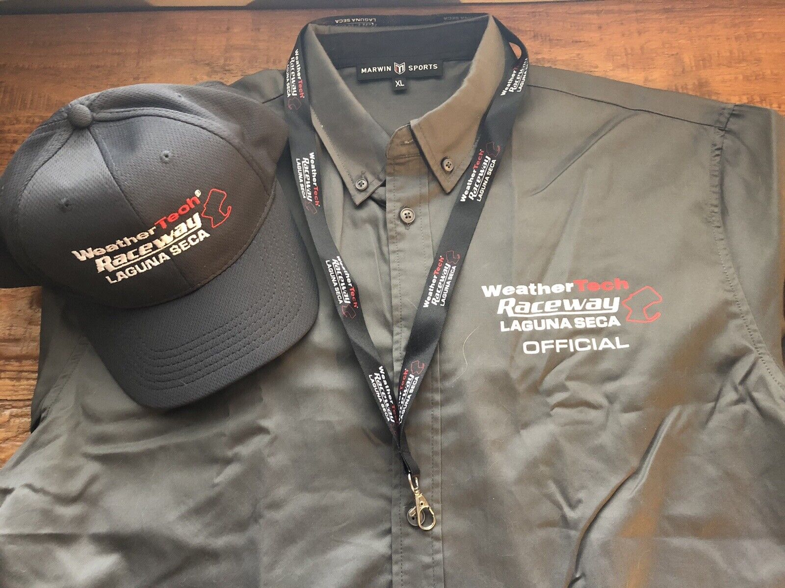 Laguna Seca Raceway XL Official’s Shirt, Hat, and Lanyard