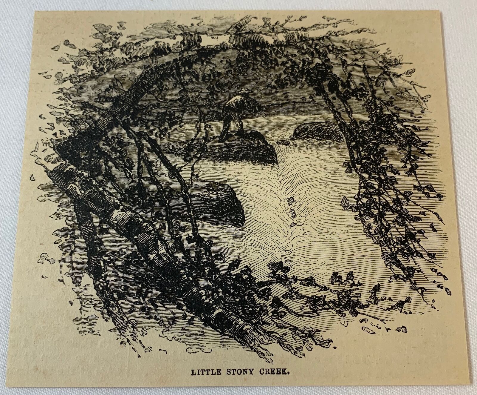1880 magazine engraving ~ LITTLE STONY CREEK Virginia