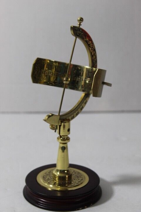 Equatorial Sundial Vintage Brass 1987 Franklin Mint Instruments of Discovery