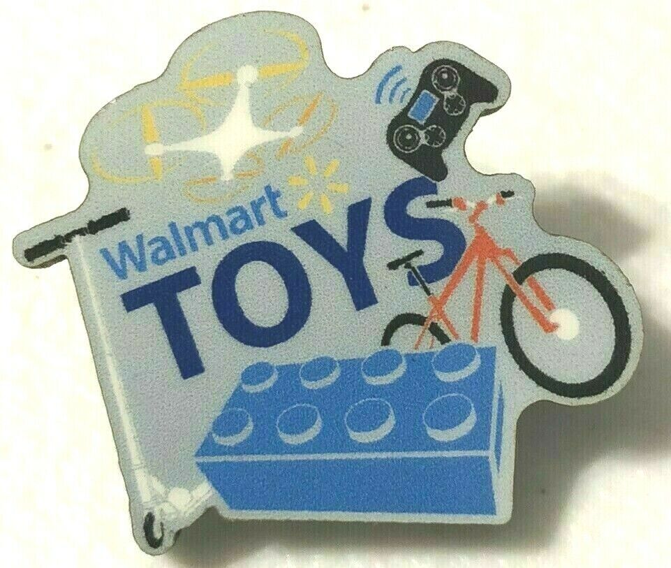 Rare Walmart Lapel Pin Toys Toy Department Spark Wal-mart Pinback