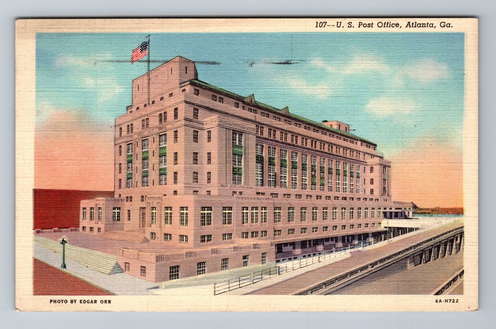 Atlanta GA-Georgia, U.S Post Office, Exterior, c1942, Vintage Postcard