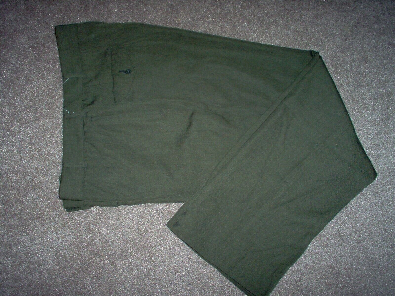 USMC Marine Corps Forest green 100% winter wool service dress trousers 32 L*