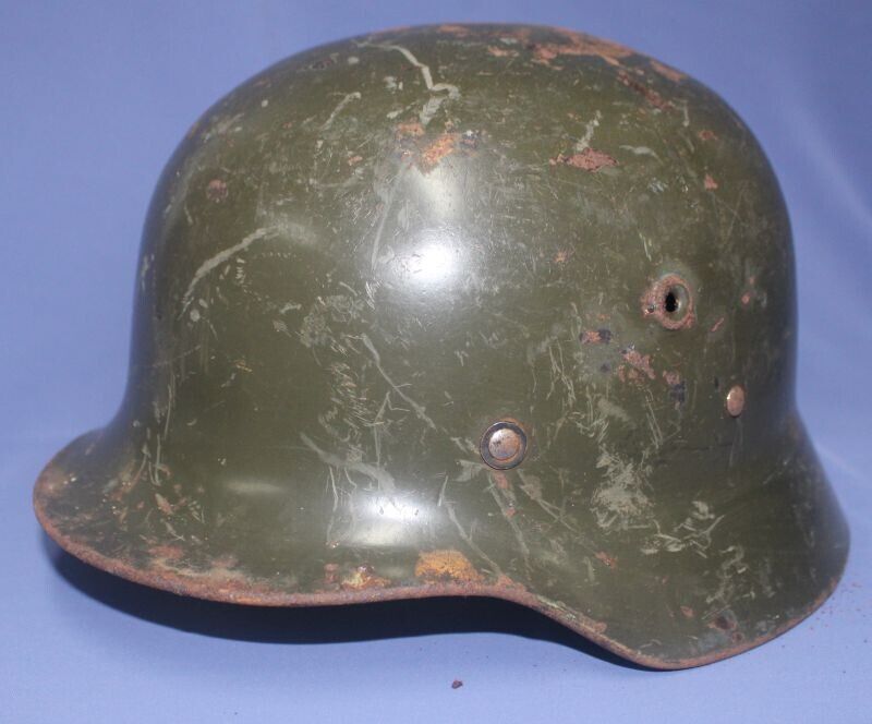 Original German M40 WWII Type -Steel Helmet- Finnish M40/55.