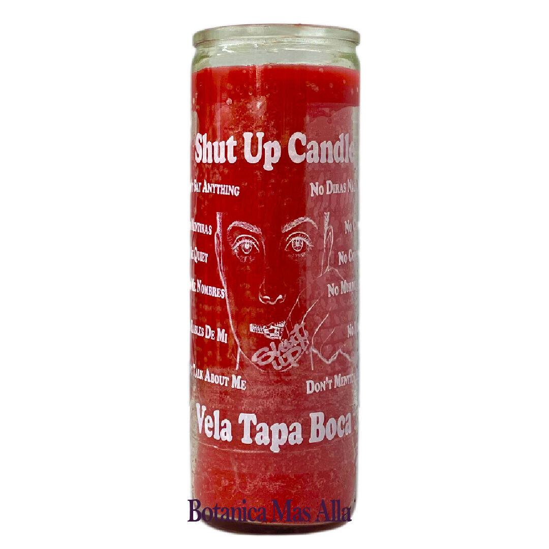 Vela - Veladora Tapa Boca - Shut Up  Prayer and Religious Candle For Protection