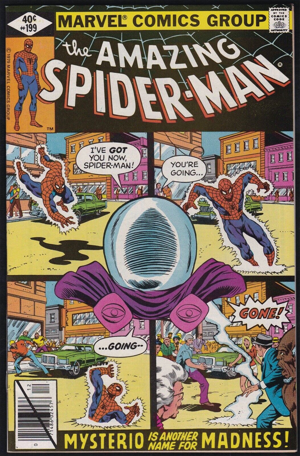Marvel Comics AMAZING SPIDER-MAN #199 Mysterio Appearance 1979 VF