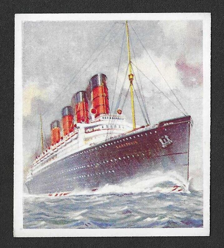 1938 Godfrey Phillips Cigarettes Card - Ships That Made History #31 The Titanic