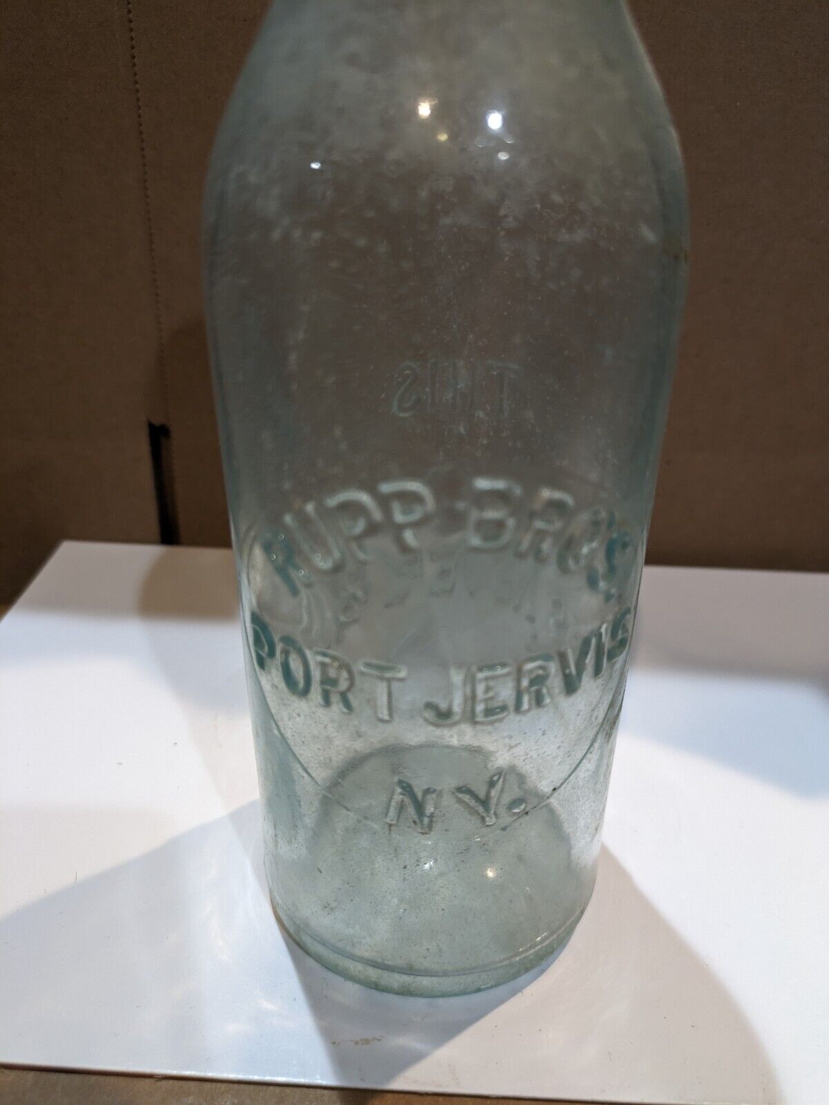 Rupp Brothers Blob Top Beer Bottle,  Port Jervis NY