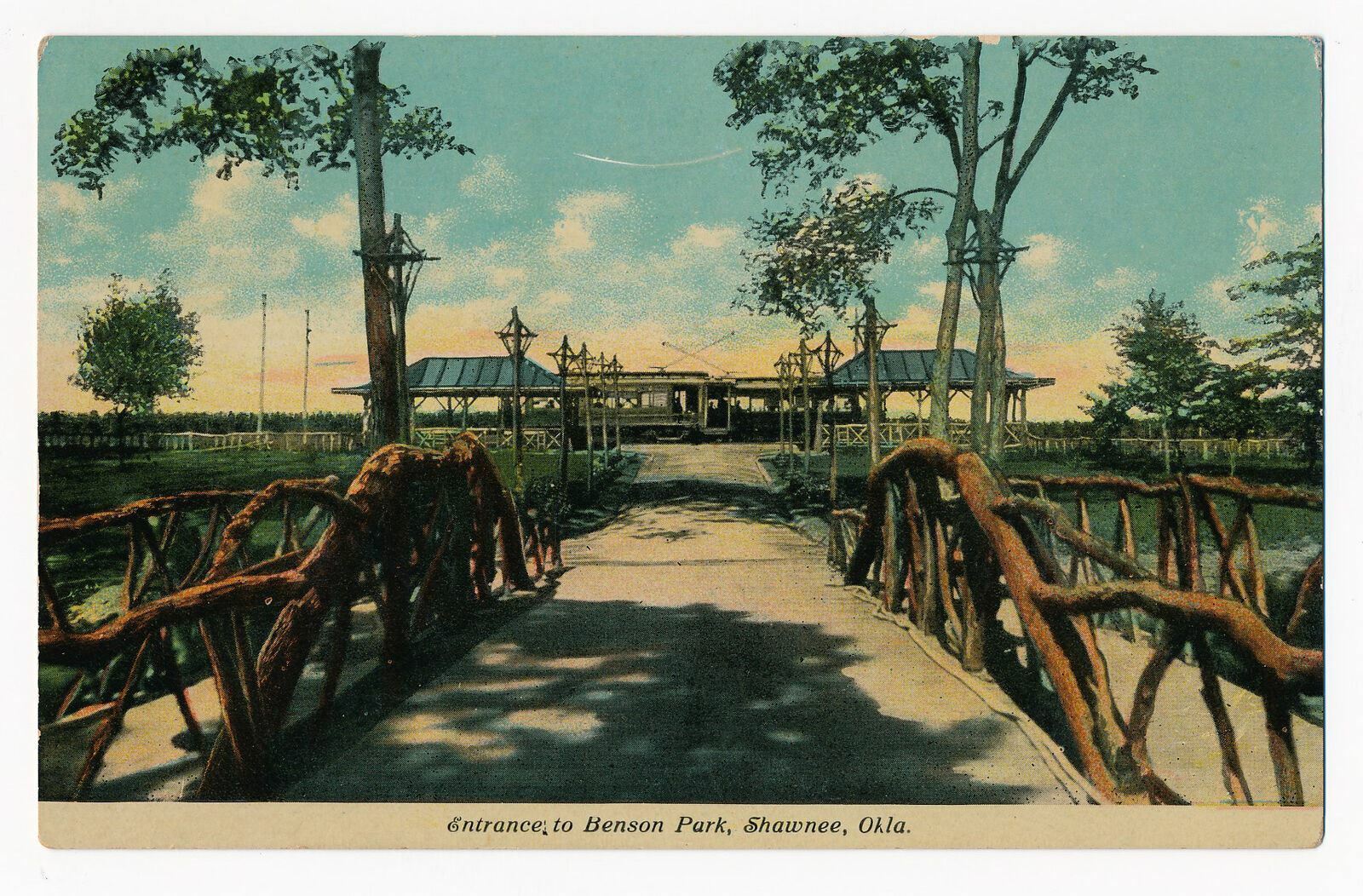 Entrance to Benson Park, Shawnee, Oklahoma ca.1910