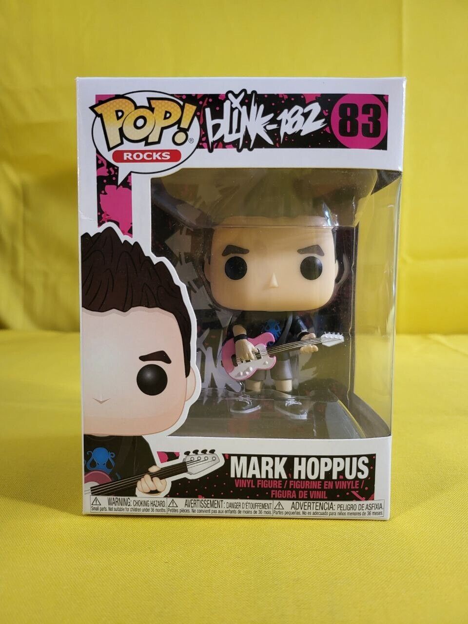 FUNKO POP Mark Hoppus 83 Blink-182 Rocks W/PROTECTOR - P22