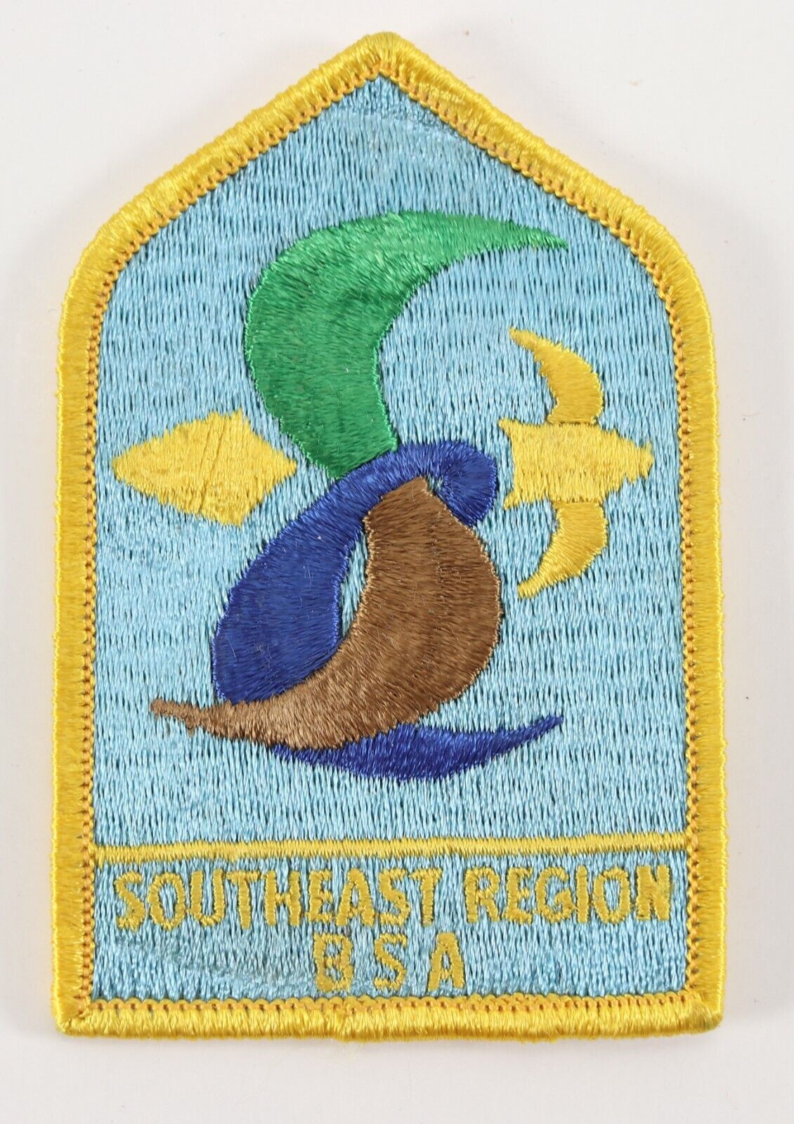 Vintage Yellow Border Southeast SE Region Boy Scouts BSA Camp Patch