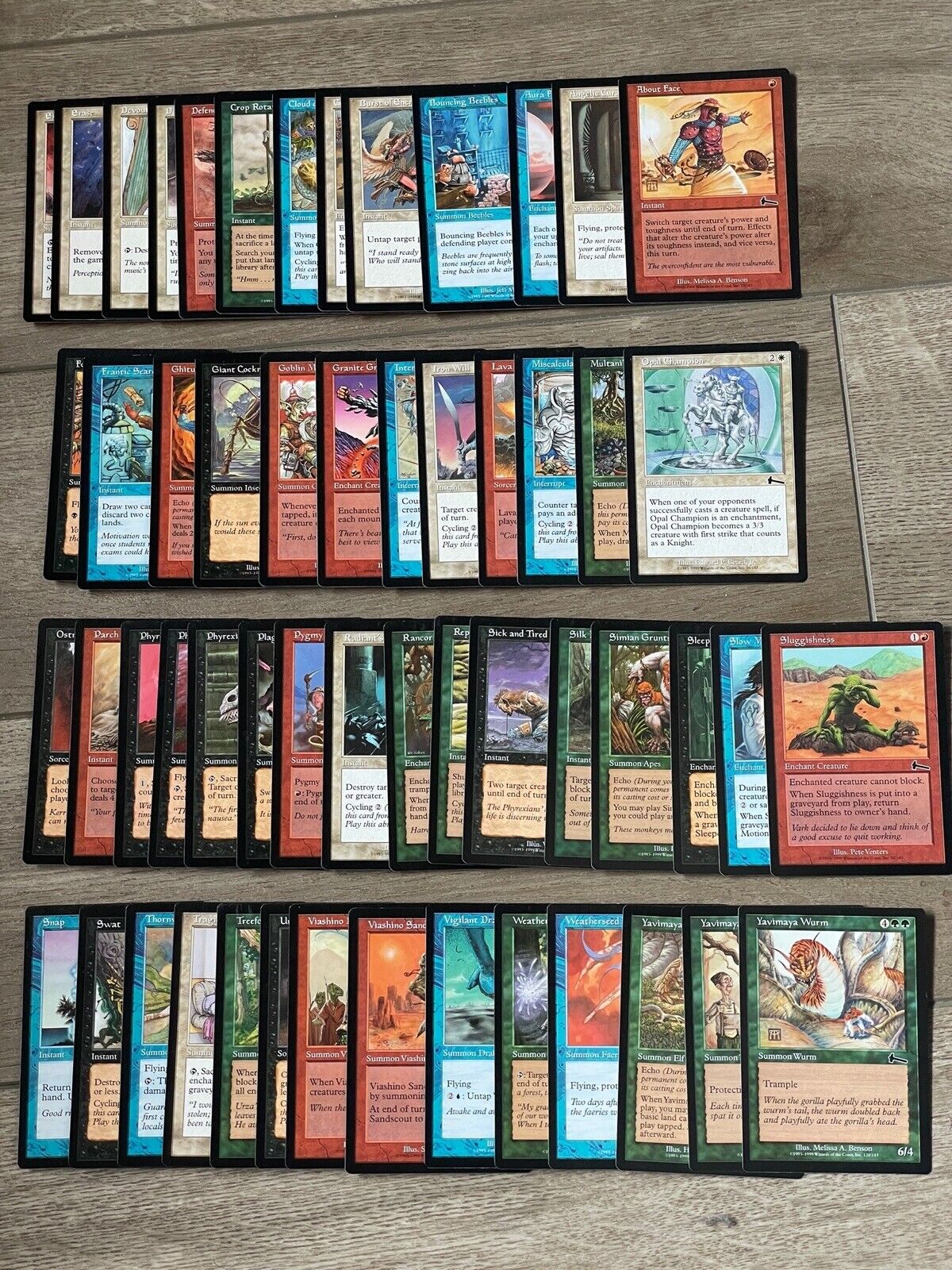Magic: The Gathering MTG - Urza’s Legacy COMPLETE Common Cards Set 55x Total