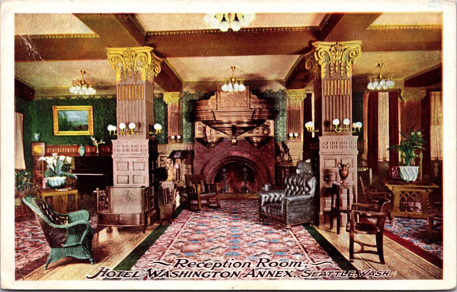 Postcard Reception Room at Hotel Washington in Seattle, Washington~136501