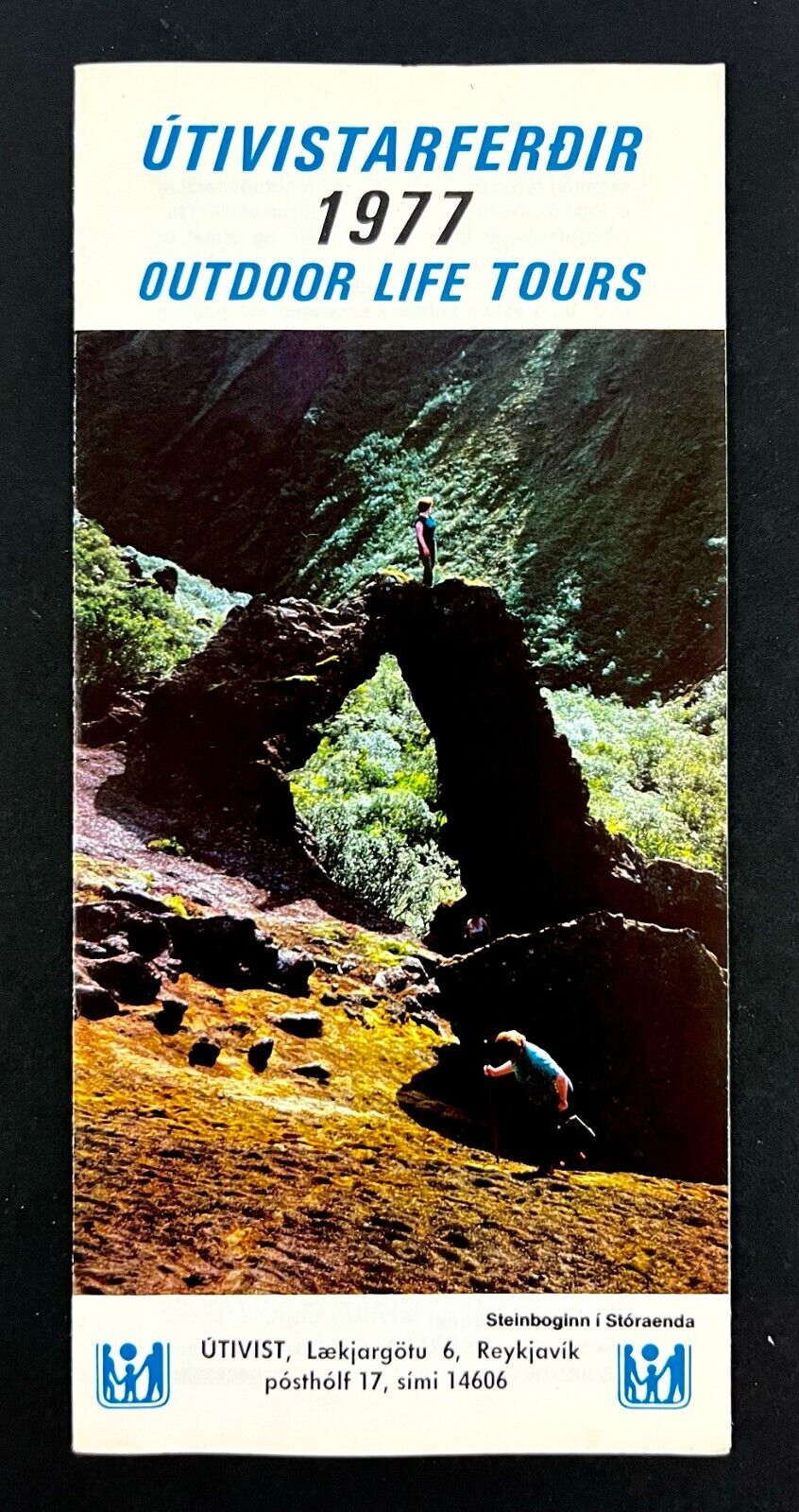 1977 Iceland Regional Utivistarferdir Outdoor Life Tours Vintage Travel Brochure