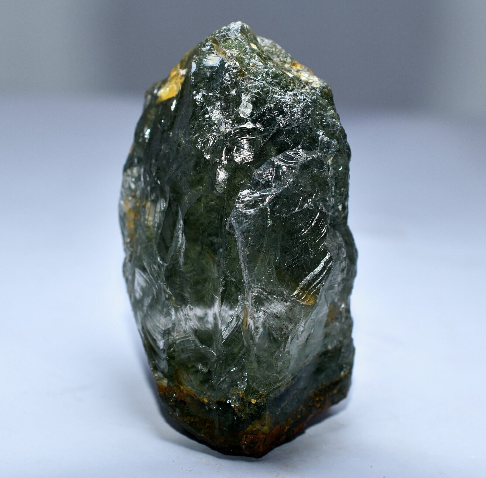 115 GM Miraculous Very Unique Unusual Rare Green Quartz Huge Crystal Specimen
