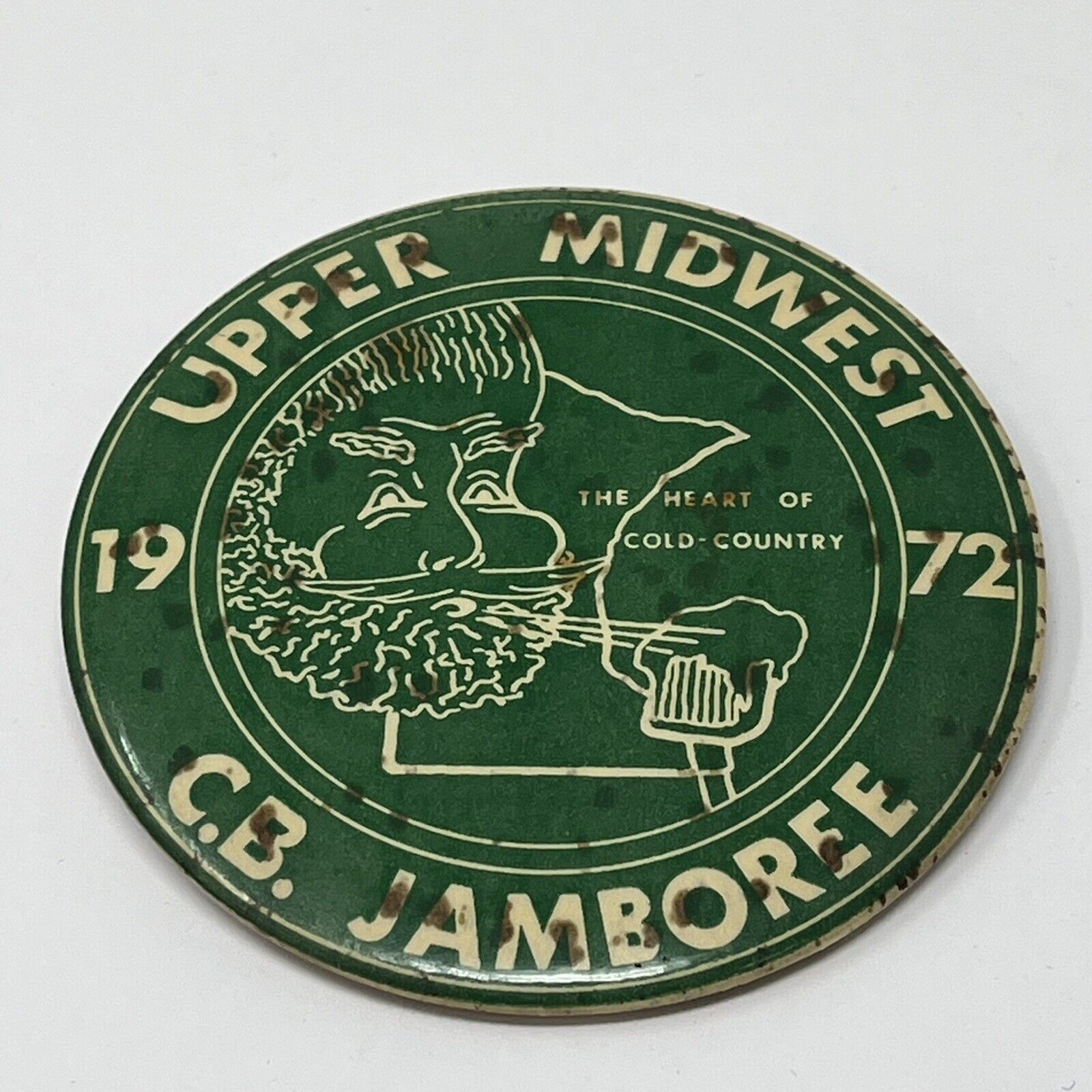 1972 Upper Midwest C.B. Jamboree Button Pin Pinback Minnesota Vintage