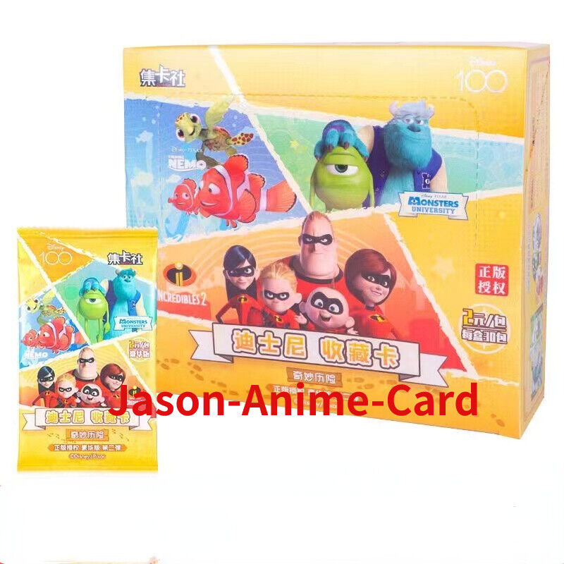 CardFun card fun Disney Pixar 100 Trading Card Sealed Booster 1 Box 30 Pack New