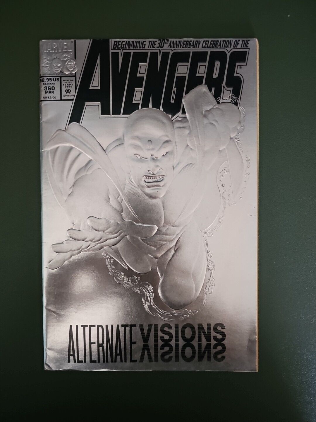 Rare Avengers #360  ~ 1993 Marvel Comics - SIlver Cover Error