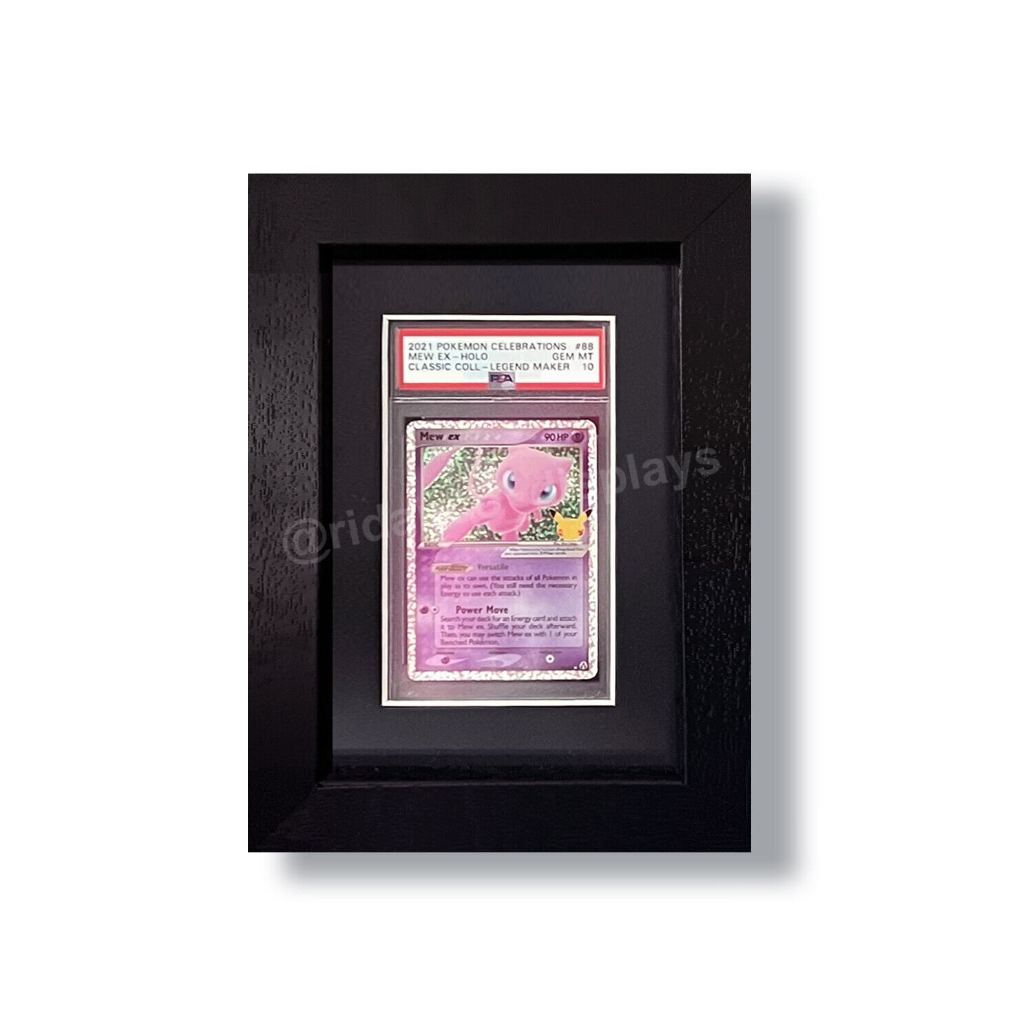Ridanco PSA Card Display Frames, UV Protective, Made in UK, Graded Slab Wall CGC