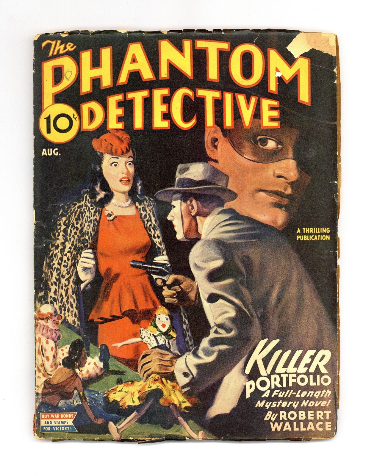 Phantom Detective Pulp Aug 1945 Vol. 46 #1 GD