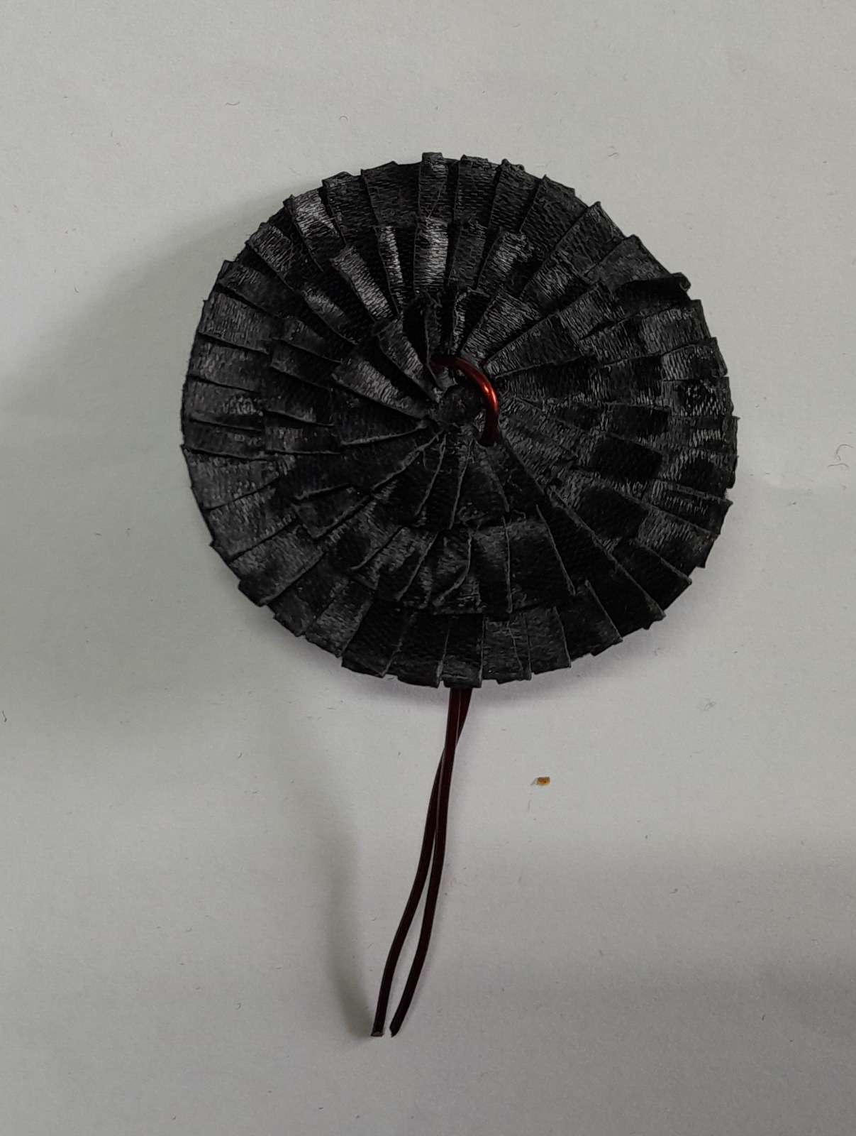 Black Silk Cockade (60mm Diameter)