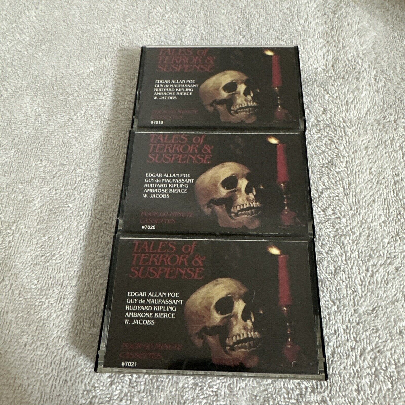 VTG Halloween Tales of Horror & Suspense Cassette Tapes Lot/Set of 3 Rare
