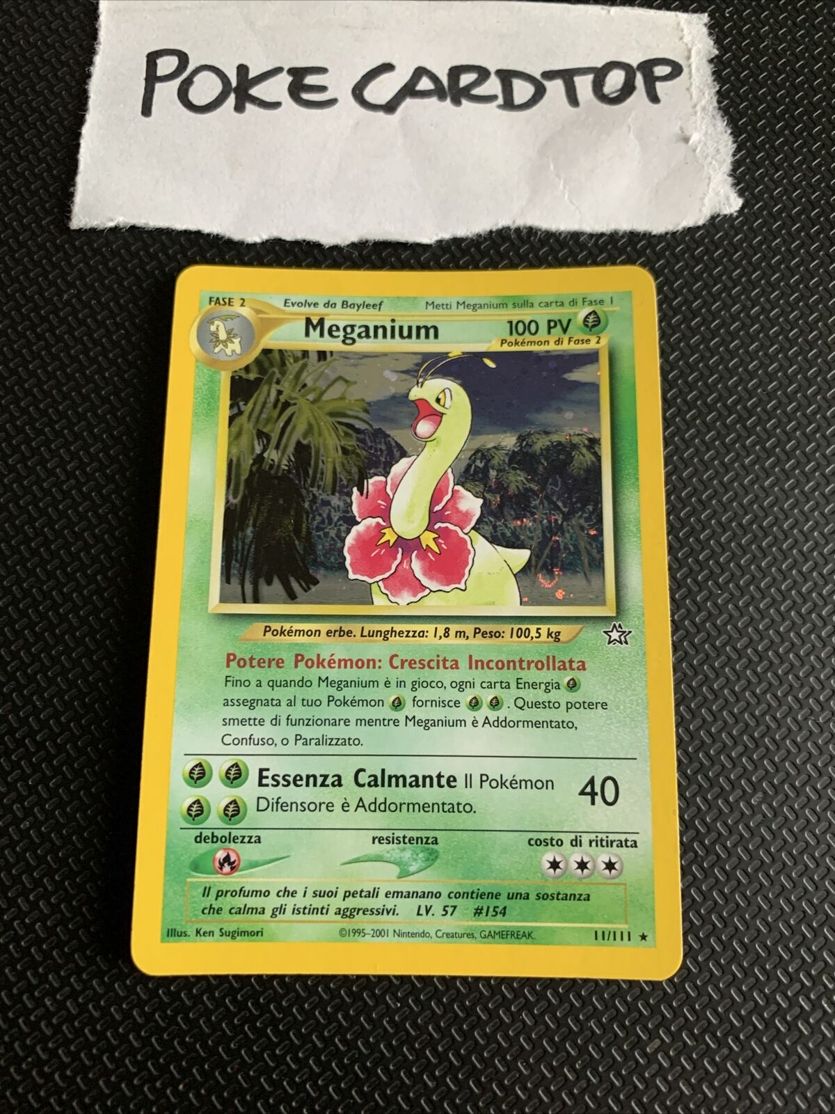 Pokemon Card Meganium 11/111 - Neo Genesis - Swift - Ita - Holo-nm