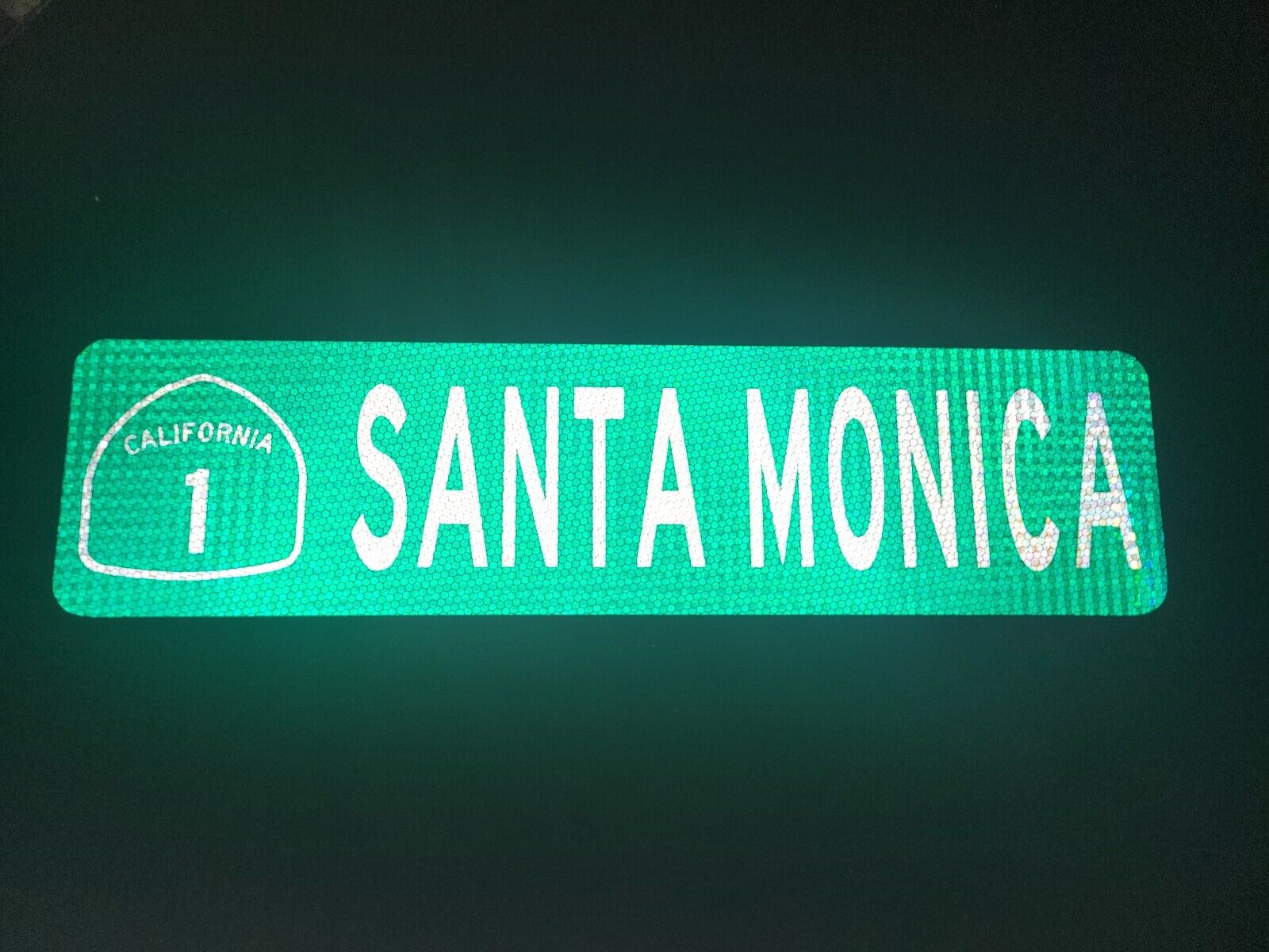 SANTA MONICA HWY 1 street sign, California Pacific Coast Highway 1, Cabrillo Hwy