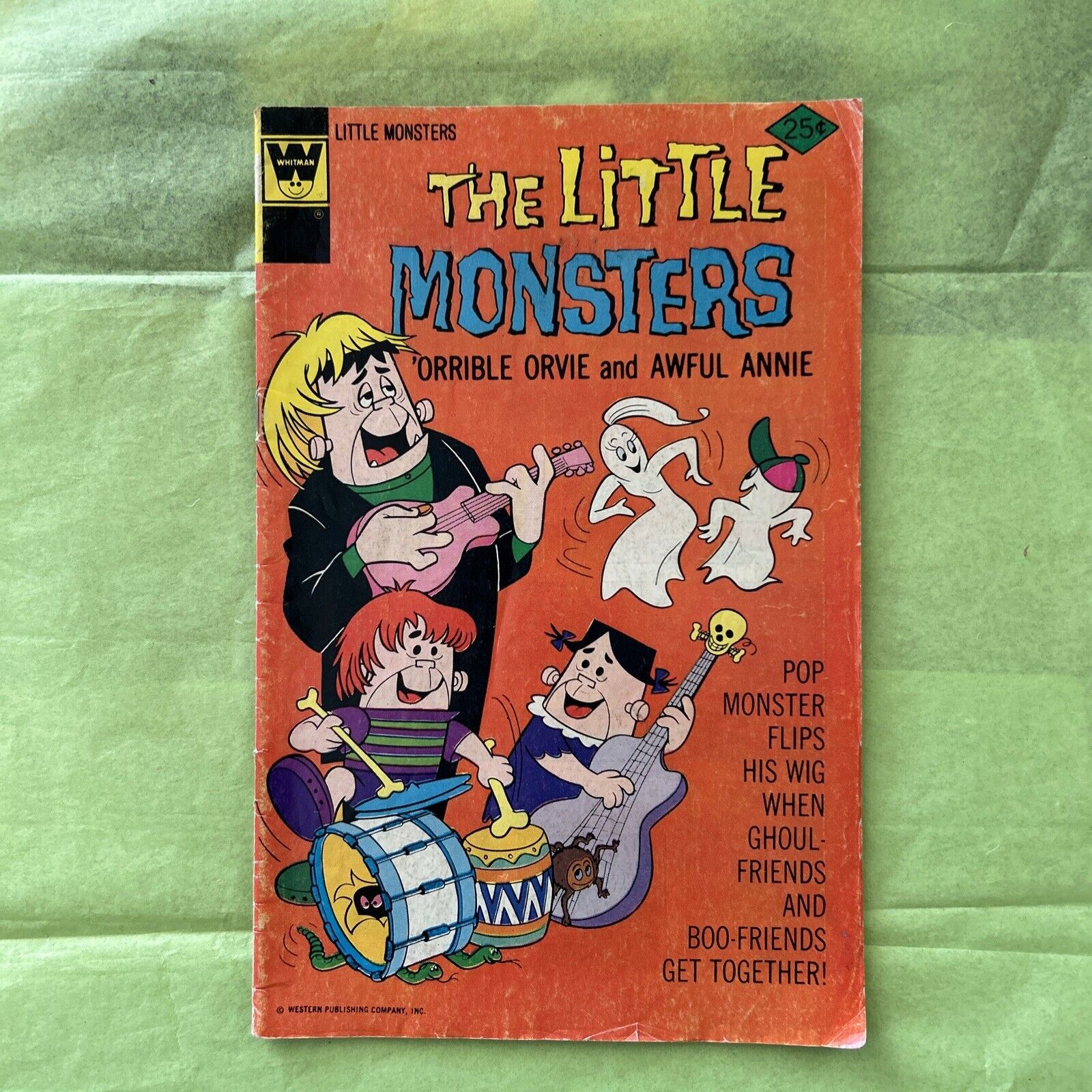The Little Monsters #34, Whitman Comic Book, The BEATLES Cover Reader Copy
