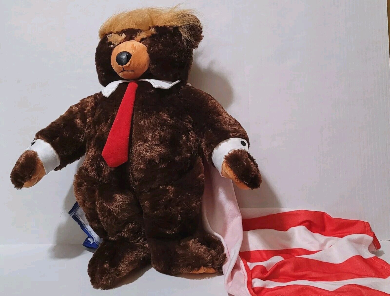 Trumpy Bear Deluxe With American Flag Cape 24 Inch Plush Stuffed Donald Trump