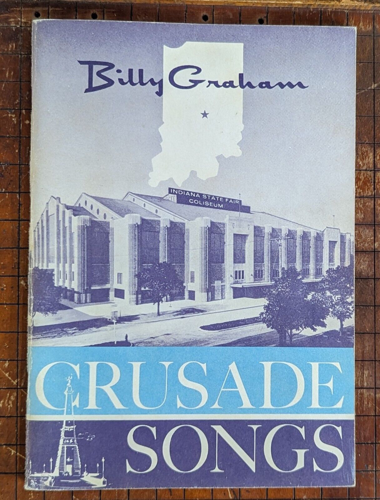 1957 Billy Graham Crusade Songs Booklet from Indiana State Fair Coliseum