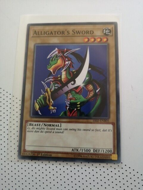 Alligator\'s Sword Yu-Gi-Oh Card English Ss02-en085