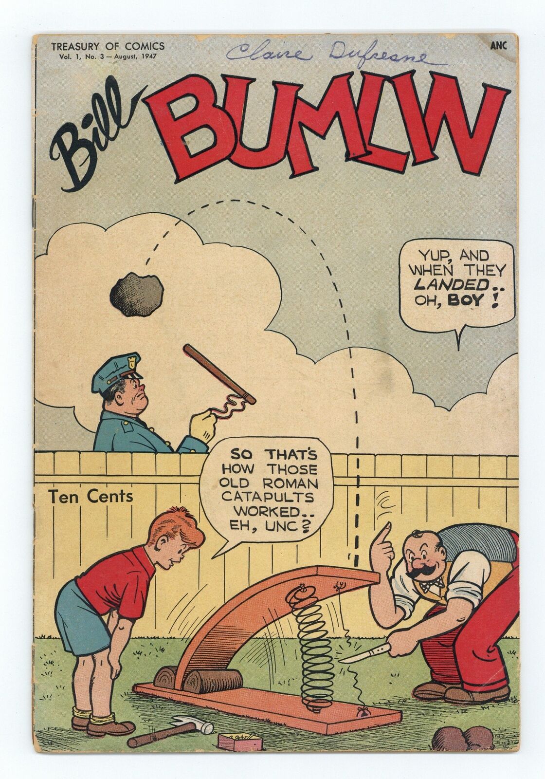 Treasury of Comics #3 GD+ 2.5 1947