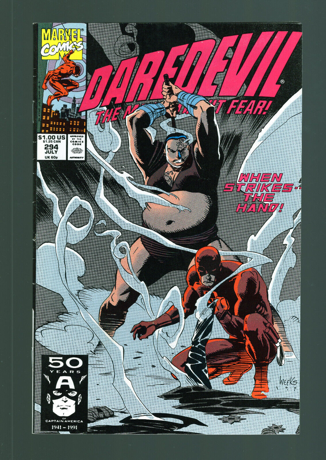Daredevil #294 - Lee Weeks Cover Art. \