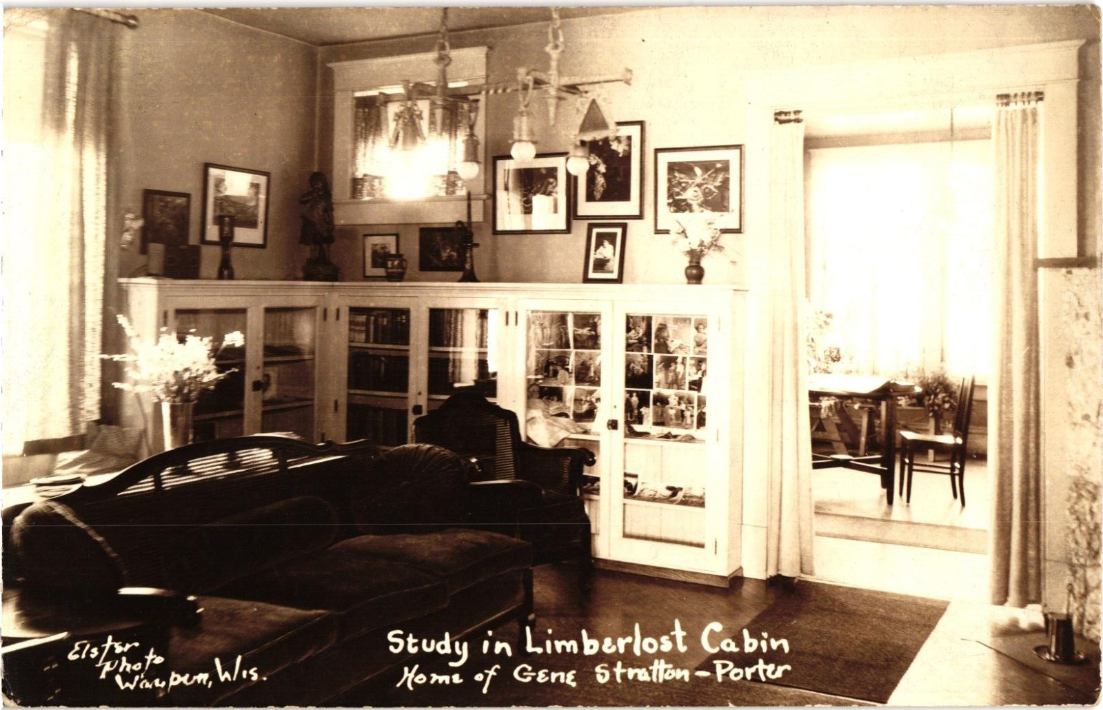 Limberlost Cabin Gene Stratton-Porter Geneva IN RPPC Real Photo Postcard 1925-42