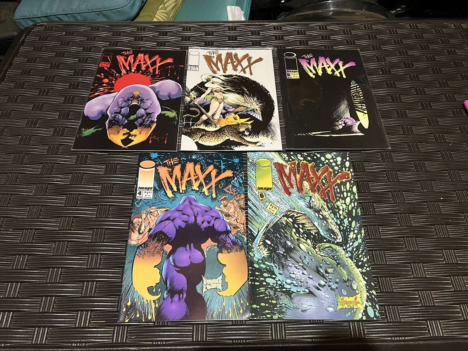 The Maxx Comic Book Lot Of 5 Image Comics 1994 amazing Condition - Sleeved